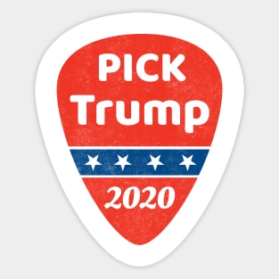 Pick Trump Guitar Election 2020 Anti Biden USA Sticker